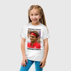 Детская футболка хлопок Роджер Федерер Roger Federer - фото 2