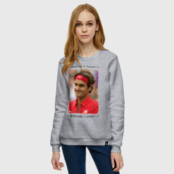 Женский свитшот хлопок Роджер Федерер Roger Federer - фото 2
