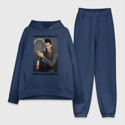 Женский костюм хлопок Oversize Новак Джокович Djokovic