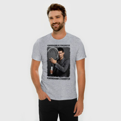 Мужская футболка хлопок Slim Новак Джокович Djokovic - фото 2