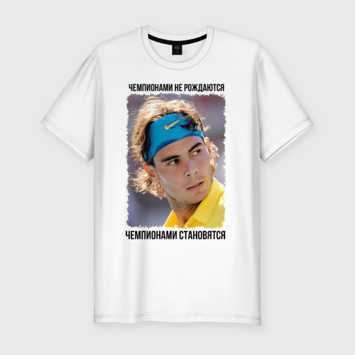 Мужская футболка хлопок Slim Рафаэль Надаль (Rafael Nadal)