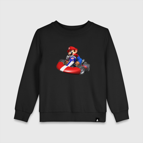 Детский свитшот хлопок Mario Kart, цвет черный