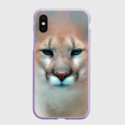 Чехол для iPhone XS Max матовый Пума