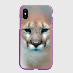 Чехол для iPhone XS Max матовый Пума