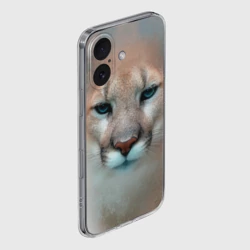 Чехол для iPhone 16 силиконовый с защитой камеры Пума - фото 2