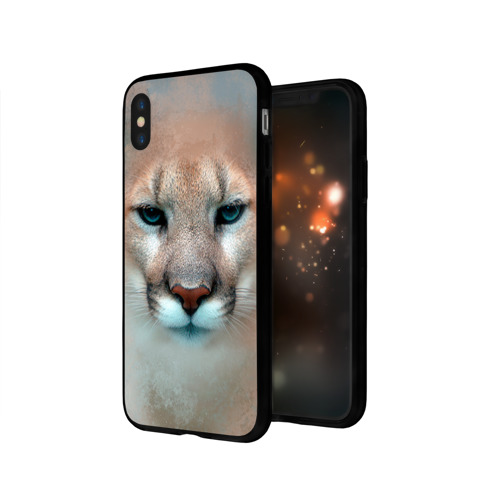 Чехол для Apple iPhone X силиконовый глянцевый Пума Фото 01 Чехол для Apple iPhone X силиконовый глянцевый Пума Фото 01