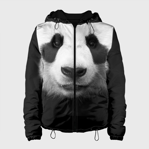 Женская куртка 3D Панда, цвет черный