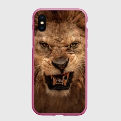 Чехол для iPhone XS Max матовый Лев