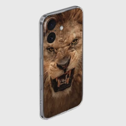 Чехол для iPhone 16 силиконовый с защитой камеры Лев - фото 2