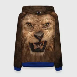 Женская толстовка 3D Лев