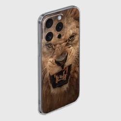 Чехол для iPhone 15 Pro силиконовый с защитой камеры Лев - фото 2