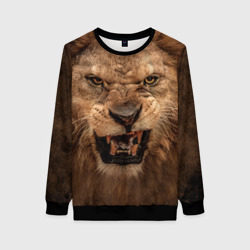 Женский свитшот 3D Лев