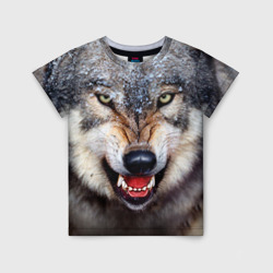 Детская футболка 3D Волк