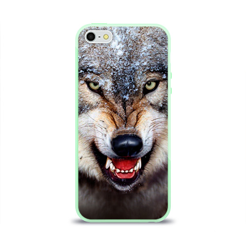 Чехол для iPhone 5/5S глянцевый Волк Фото 01 Чехол для iPhone 5/5S глянцевый Волк Фото 01