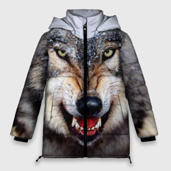 Женская зимняя куртка Oversize Волк