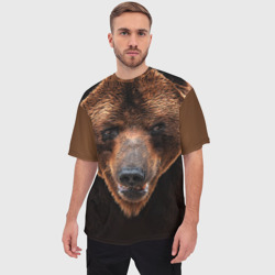 Мужская футболка oversize 3D Медведь - фото 2