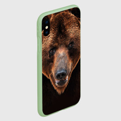 Чехол для iPhone XS Max матовый Медведь - фото 2
