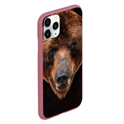 Чехол для iPhone 11 Pro матовый Медведь - фото 2