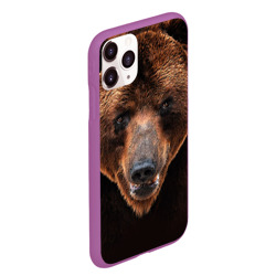 Чехол для iPhone 11 Pro Max матовый Медведь - фото 2