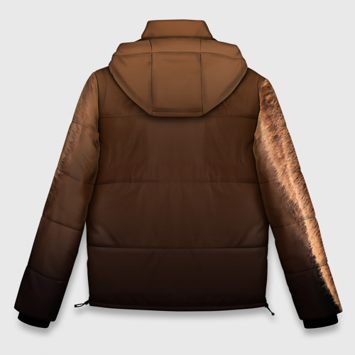 Мужская зимняя куртка 3D Медведь, цвет светло-серый - фото 2