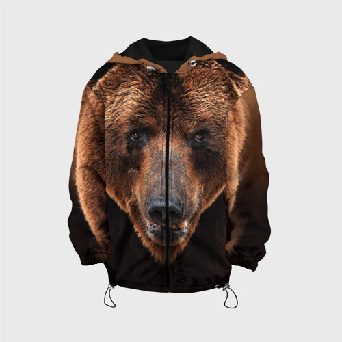 Детская куртка 3D Медведь, цвет черный