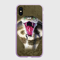 Чехол для iPhone XS Max матовый Кобра