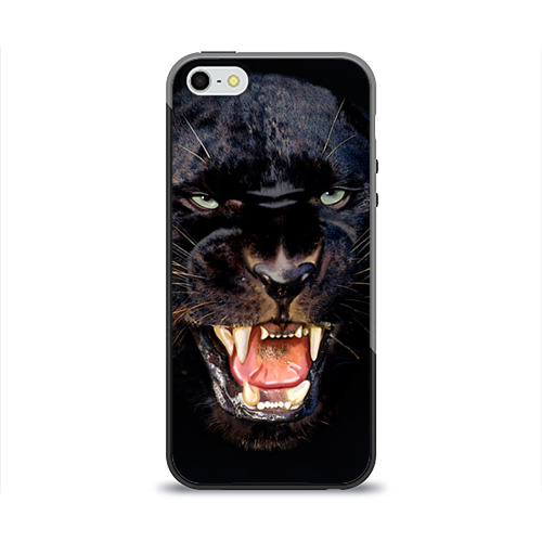 Чехол для iPhone 5/5S глянцевый Пантера Фото 01 Чехол для iPhone 5/5S глянцевый Пантера Фото 01