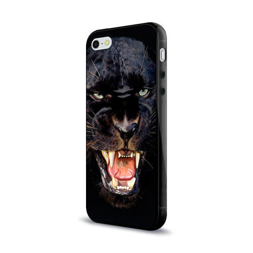 Чехол для iPhone 5/5S глянцевый Пантера Фото 01 Чехол для iPhone 5/5S глянцевый Пантера Фото 01