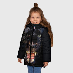 Зимняя куртка для девочек 3D Пантера - фото 2