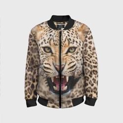 Детский бомбер 3D Леопард