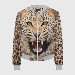Женский бомбер 3D Леопард