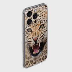 Чехол для iPhone 16 Pro Max силиконовый с защитой камеры Леопард - фото 2