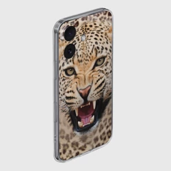 Чехол для iPhone 16 силиконовый с защитой камеры Леопард - фото 2