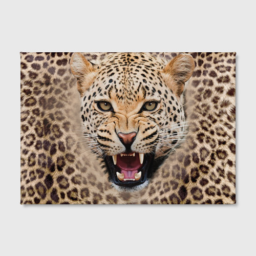 Холст прямоугольный Леопард, цвет 3D печать - фото 2