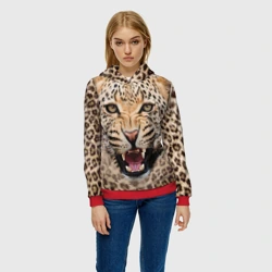 Женская толстовка 3D Леопард - фото 2