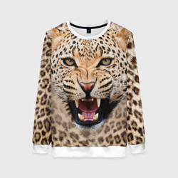 Женский свитшот 3D Леопард