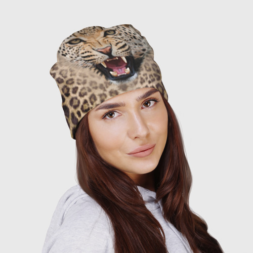 Шапка 3D Леопард - фото 3