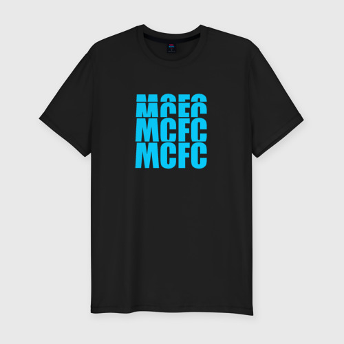 Мужская футболка хлопок Slim MCFC, цвет черный