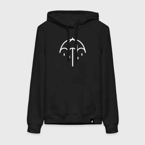 Женская толстовка хлопок Bring me the horizon, цвет черный