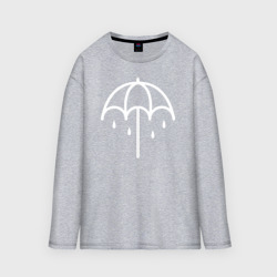 Мужской лонгслив oversize хлопок Bring me the horizon