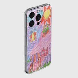 Чехол для iPhone 16 Pro силиконовый с защитой камеры Детские рисунки - фото 2