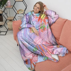 Плед с рукавами Детские рисунки - фото 2