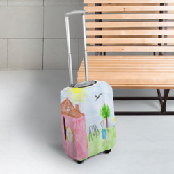 Чехол для чемодана 3D Детские рисунки - фото 2