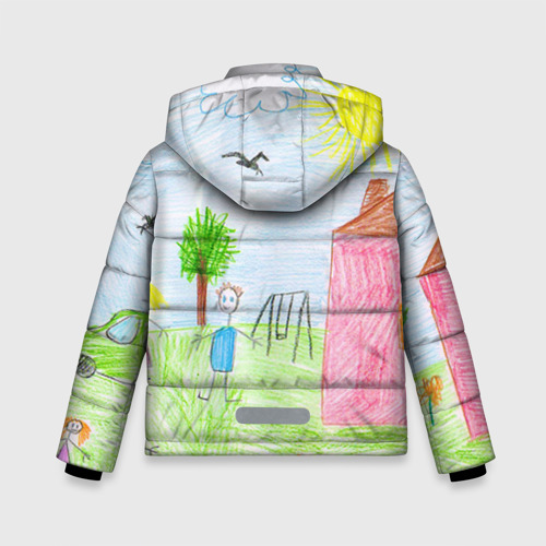 Зимняя куртка для мальчиков 3D Детские рисунки, цвет черный - фото 2