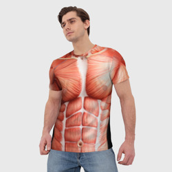 Мужская футболка 3D Мышцы - фото 2