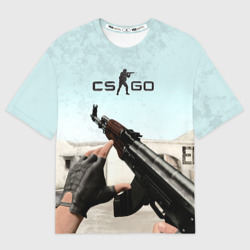 Женская футболка oversize 3D Counter Strike