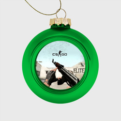 Ёлочный шар стеклянный/пластиковый Counter Strike