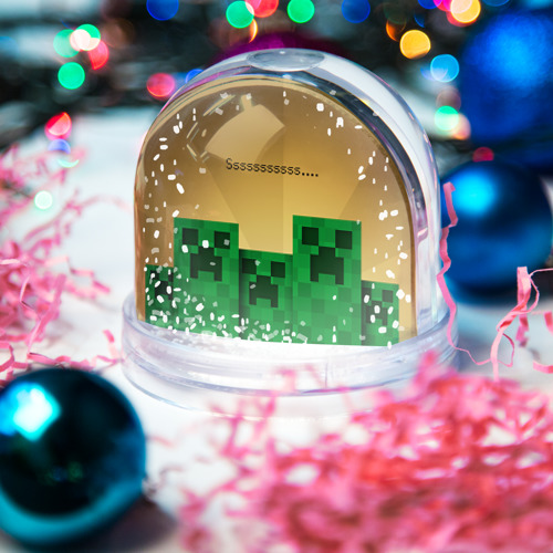 Снежный шар Minecraft Фото 01 Снежный шар Minecraft Фото 01