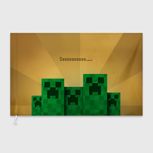 Флаг 3D Minecraft Фото 01 Флаг 3D Minecraft Фото 01