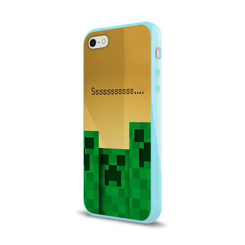 Чехол для iPhone 5/5S глянцевый Minecraft Фото 01 Чехол для iPhone 5/5S глянцевый Minecraft Фото 01